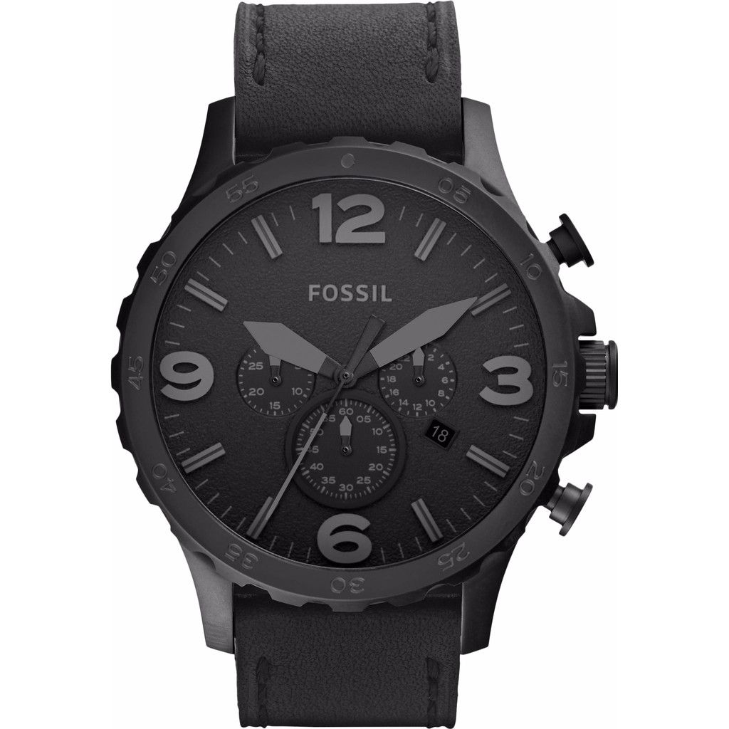 Fossil Nate JR1354 - Zwart