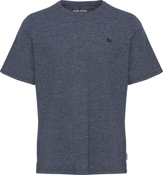 Blend BHWilton melange tee Heren T-shirt - Dress Blues - Maat M