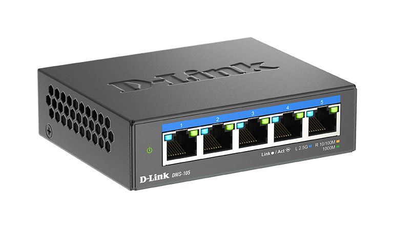 D-Link 5-Port 2.5G Multi-Gigabit Unmanaged Desktop Switch