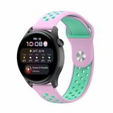 By Qubix Qubix - Sport Edition Siliconen band - Roze + groen - Geschikt voor Xiaomi Redmi Watch 5 Active / Redmi Watch 5 Lite