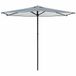 vidaXL Tuinparasol Rechthoekig 2,7 x 2,7 m Polyester Blauw en Wit