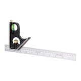 STANLEY Metalen combinatie vierkant met flacon, 300mm/12''