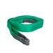 Platte band, dubbele band, 2.000 kg, veiligheidsfactor 7:1, lengte: 2 m, breedte: 6 cm, 100% polyester, kleur: groen