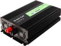 Green Cell - PowerInverter LCD 12V 2000W/4000W Pure Sine Wave Car Inverter with Display - Black