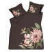 Vandyck Paradise Bloom 1-persoons (140x200/220) dark chocolate dekbedovertrek