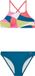 Protest Prtsyl Jr Bralette Bikini Set Meisjes Surfing Blue Printopdruk 104