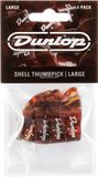9023P Dunlop 9023P - Vingerpicks - Duim Large - Schildpad - Player's Pack 4 Stuks