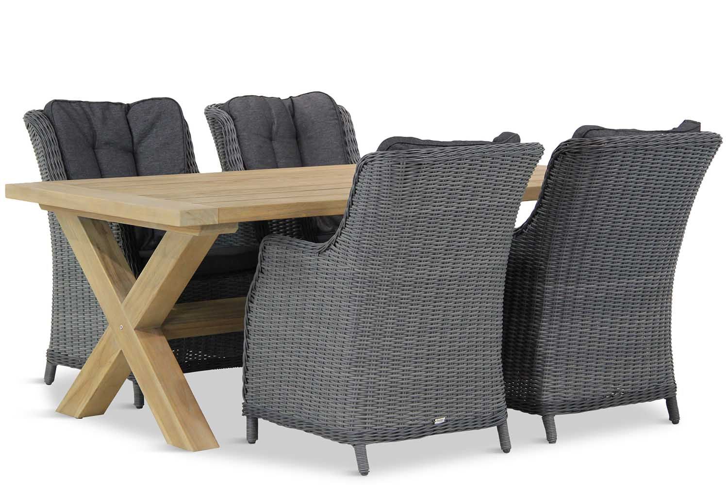 Garden Collections Buckingham/Oregon 200 cm dining tuinset 5-delig