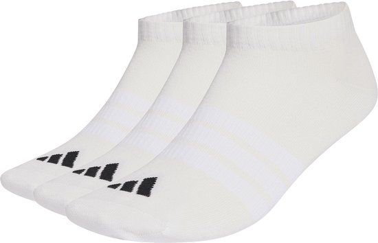 adidas THIN&LIGHT ESSENTIALS LOW CUT SOCKS 3 pairs White 37-39