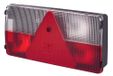 HELLA 2VB 341 032-121 Achterlicht - Gloeilamp - 12V - Geschroefd/Opbouw - Lenskleur: Transparant - Stekker: Ronde stekker - rechts - Aantal: 1