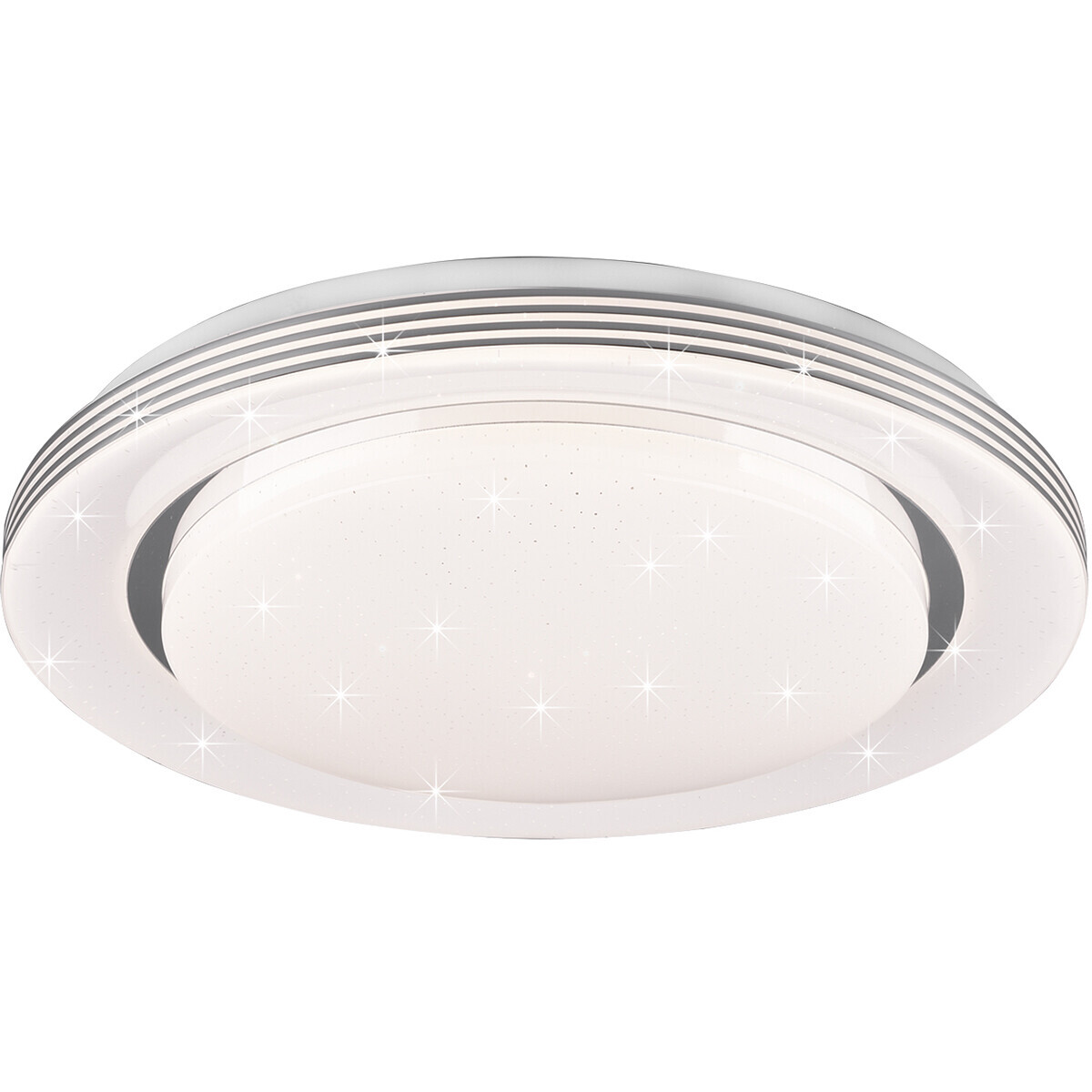 BES LED LED Plafondlamp - Plafondverlichting - Trion Atras - 18W - Aanpasbare Kleur - Rond - Mat Wit - Kunststof