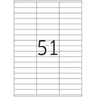 HERMA Premium - Papier - mat - permanent zelf-klevend - wit - 70 x 16.9 mm 5100 etiket(ten) (100 vel(len) x 51 gelamineerde etiketten