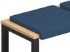 vidaXL - Coussin de banc - 4 pièces - Tissu - Bleu