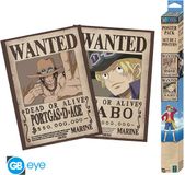 GBeye One Piece 2 Chibi Poster Set-Wanted Sabo & Ace