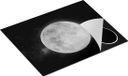 Chefcare Inductie Beschermer Volle Maan in de Ruimte - Zwart Wit - 65x52 cm - Inductie Mat
