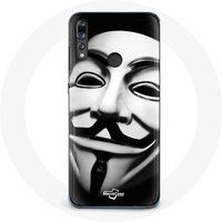 Maniacase Etui voor Huawei p30 lite Wij zijn legioen anoniem masker