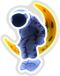 Beline Neon Light Astronaute sur la Lune Lampe LED Gadget décoratif
