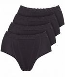 Sloggi 4-pack Control tai - Corrigerende slips - Zwart - Katoen