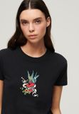 Superdry - Aansluitend Tattoo-T-shirt met borduursel - Dames - T-shirts