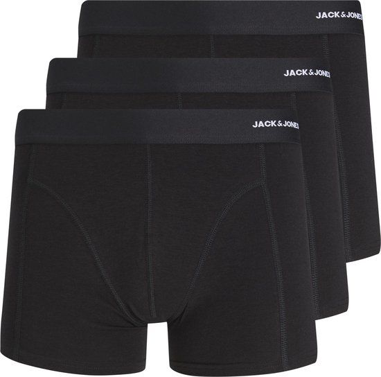 Jack & Jones JACBASIC Bamboe Boxershorts 3-Pack - Zwart - Heren Maat S