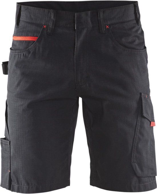 Blåkläder Werkshort 1499 zwart/rood - maat 56