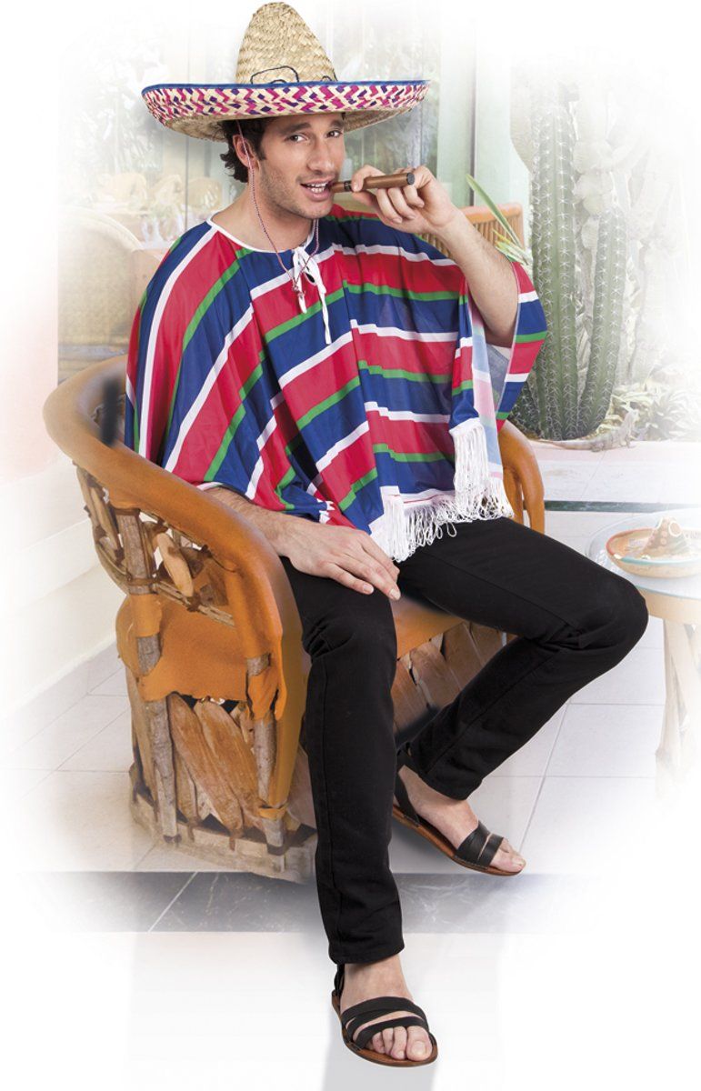 Boland Poncho Alfonso - Maat M/L - Multi