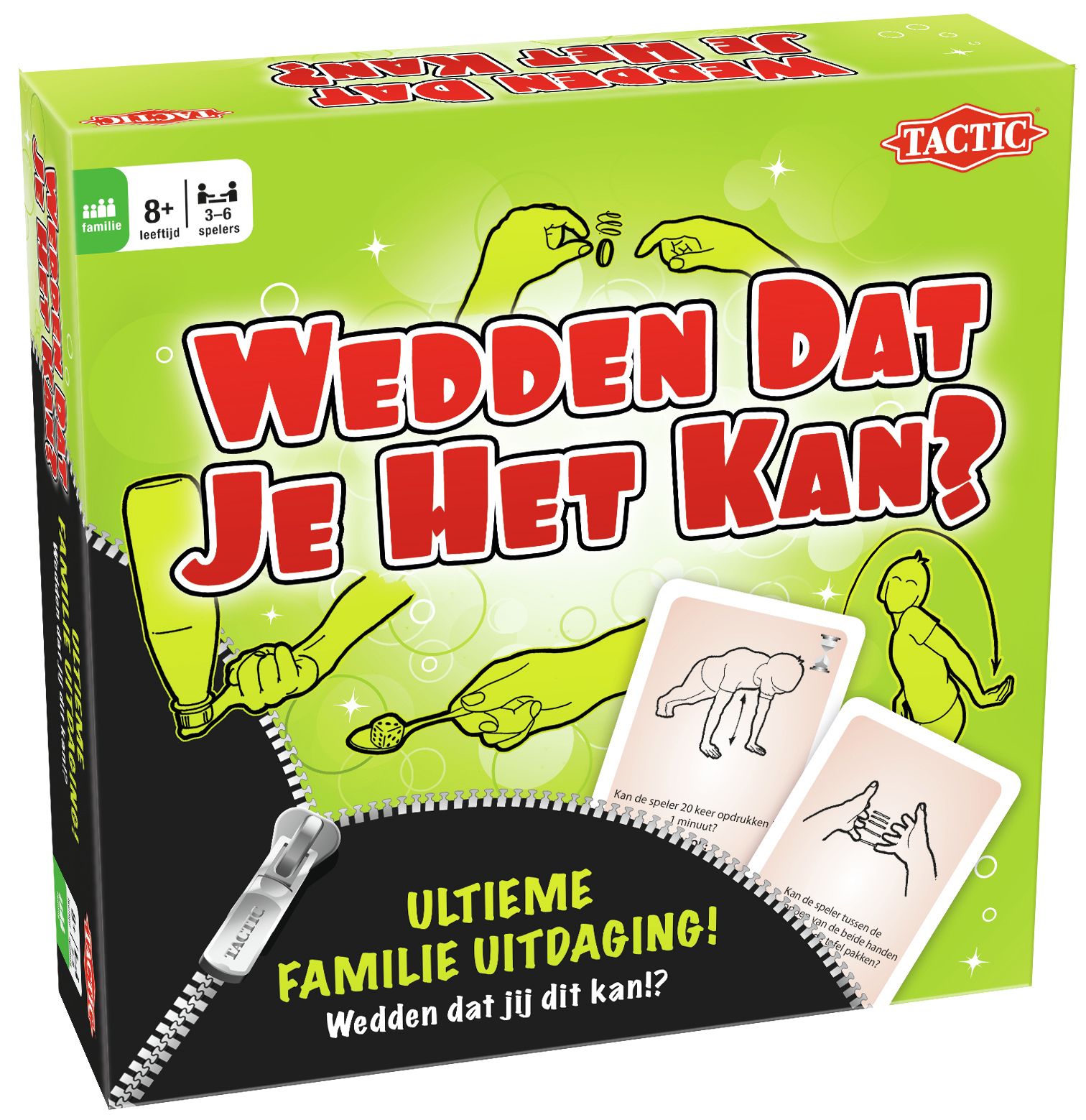 Tactic Wedden dat je het kan? - Bordspel voor 3-6 spelers, vanaf 8 jaar
