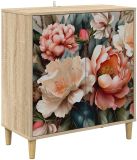 vidaXL Dressoir BORNE, Sonoma, 69 x 33 x 75 cm, Bewerkt hout
