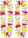 Boland Hawaii krans/slinger - 2x - Tropische/zomerse kleuren mix - Bloemen hals slingers