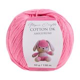 Utopia Crafts Amigurumi Katoenen DK-garen om te haken en te breien, 50% katoen, 50% gemengd acryl, 50 g (1, medium roze)