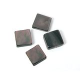 parelmossel, Panda parelmossel, vierkant, glanzend, zwart, 30 x 30 mm, 250 g, 37 u, ca.