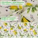 ANRO Tafelkleed Stof Afwasbaar 70% Katoen 30% Polyester Citroen Motief Ovaal 240x140 cm Voor Binnen en Buiten