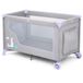 RICOKIDS Reisbed peuterbed, draagbaar, box, 125 x 65 x 78 cm, lichtgrijs en lavendel