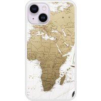 Apple Bedrukt siliconen hoesje compatibel met iPhone 14 Map Europe Afrique