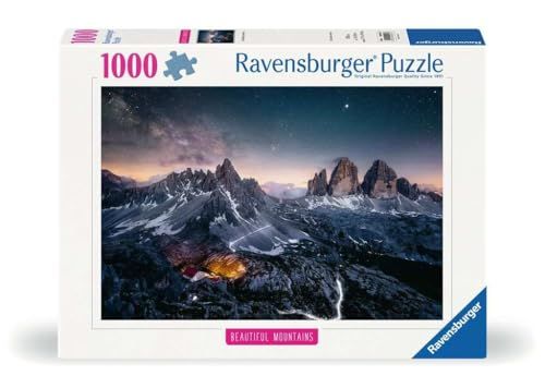 Ravensburger Beautiful Mountains, Three Peaks, Dolomieten - 1000 Piece Puzzle