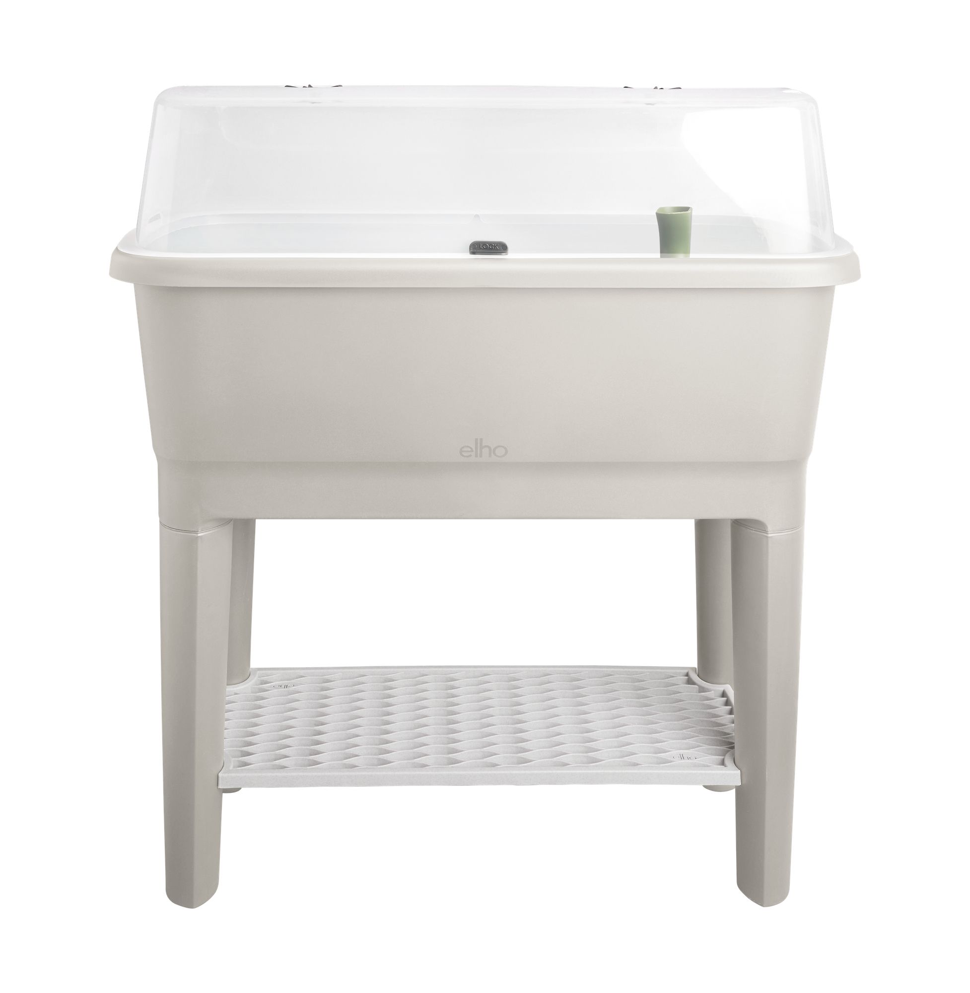 Elho Noa Rectangle Plant Pot - 80 x 39 x 94 cm - Grey - 64L