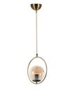 Opviq Glam Scandinavische kroonluchter, 70 cm hoogte, 30 cm diameter, 100% metaal, koperen afwerking, E27-fitting Max 40 W, elegante verlichting voor moderne ruimtes