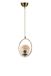 Opviq Glam Scandinavische kroonluchter, 70 cm hoogte, 30 cm diameter, 100% metaal, koperen afwerking, E27-fitting Max 40 W, elegante verlichting voor moderne ruimtes