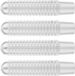 ZenithVibe Couvre-bouton de serrure de porte 4 pièces Argent