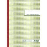 Exacompta 3301E vierkant notitieboek, 5 x 5 kleine ruitjes, 21 x 29,7 cm, 50 zelfklevende drievoudige vellen, genummerd van 1 tot 50