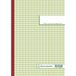 Exacompta 3301E vierkant notitieboek, 5 x 5 kleine ruitjes, 21 x 29,7 cm, 50 zelfklevende drievoudige vellen, genummerd van 1 tot 50
