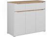 Vicco Dressoir Ruben, Wit/Artisanaal eiken, 119.8 x 101.9 cm