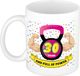 Bellatio Decorations Mok 30 jaar - Roze - 300 ml - Keramiek