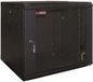 WP Wall-mounted Rack Cabinet WPN-RWB-12606-B 12U 600x600x635mm Black Glass Door