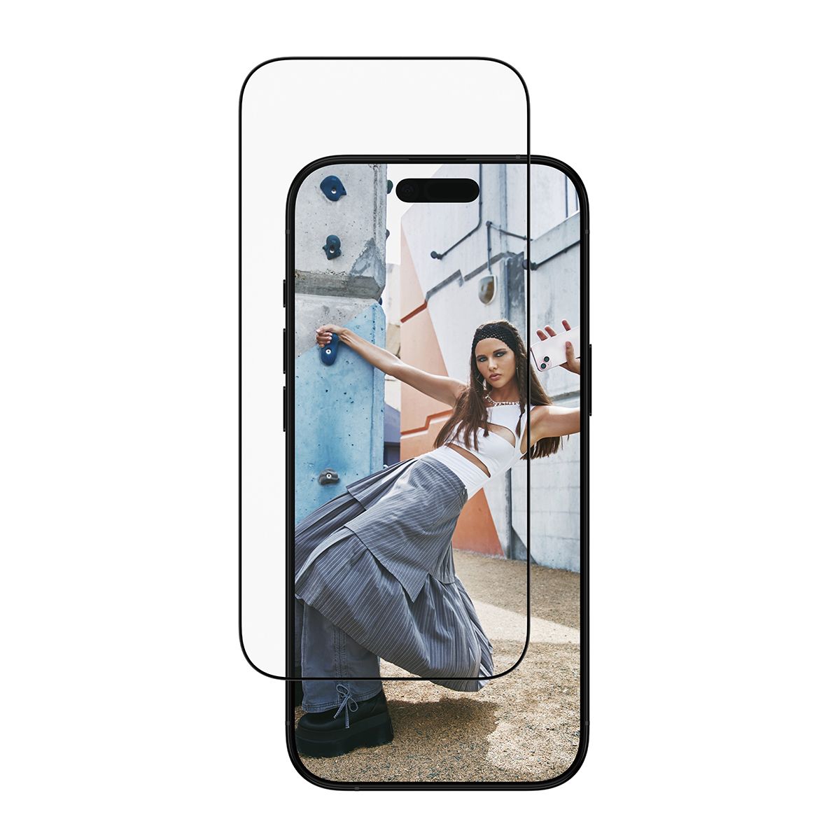 PanzerGlass SAFE. by PanzerGlass Screenprotector met zwart frame voor Apple iPhone Air