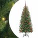 DESIGN IN Sapin De Noël Sapin De Noël Artificiel Avec 150 Led Vert 120 Cm Pe Et Pvc