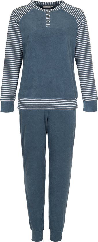 Pastunette Pyjamaset - Katoen/Polyester - Badstof - Blauw - Maat 44