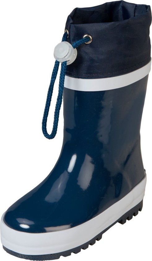 Playshoes Regenlaarzen met trekkoord Kinderen - Donkerblauw - maat 32-33