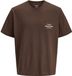 Jack & Jones T-shirt Jornorrebro Typo Tee Ss Crew Neck N 12282898 Java/aw 26 Mannen Maat - XL