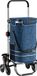 Monzana Chariot de courses 2 en 1 - 50kg Pliable 6 Roues - Bleu